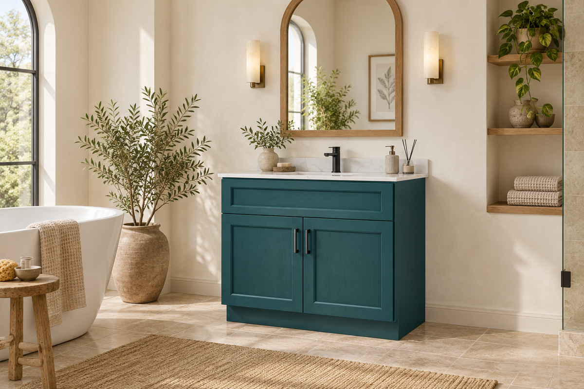 30" Two-Door Solid Wood Vanity with Top