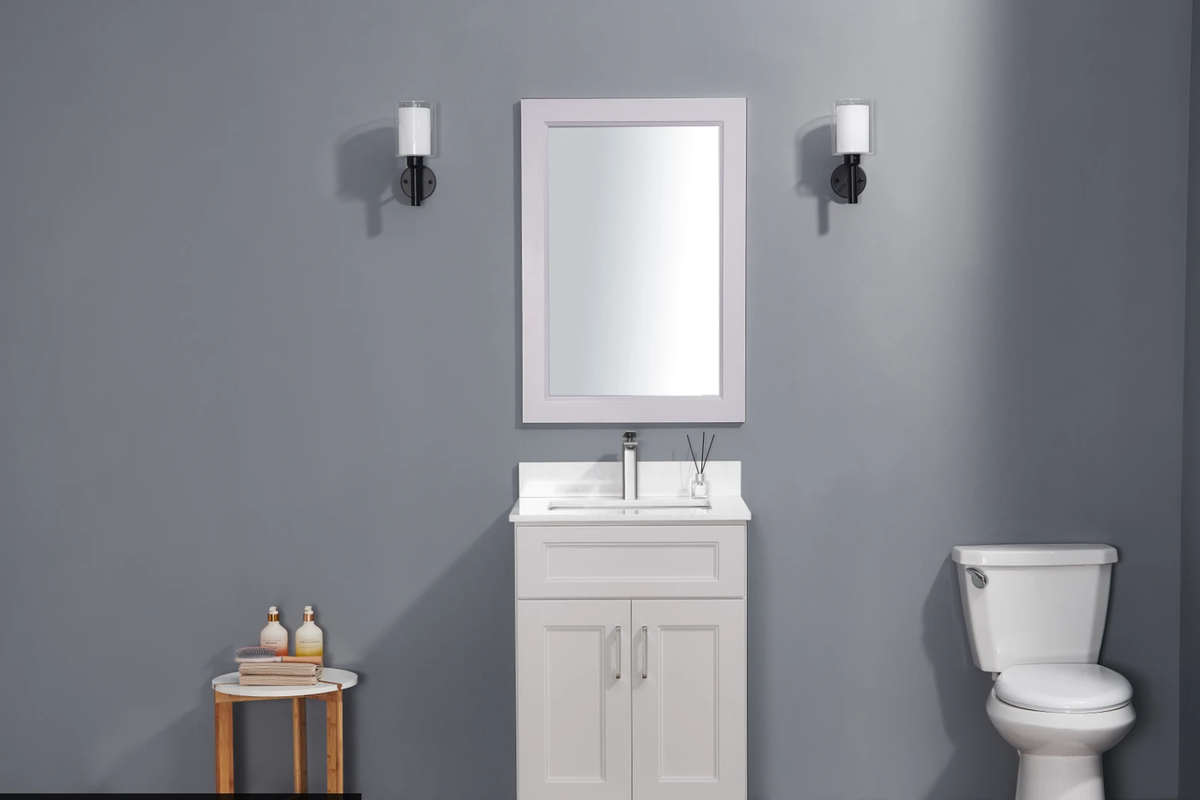 30" Two-Door Solid Wood Vanity with Top