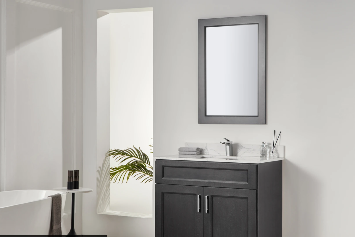 30" Two-Door Solid Wood Vanity with Top