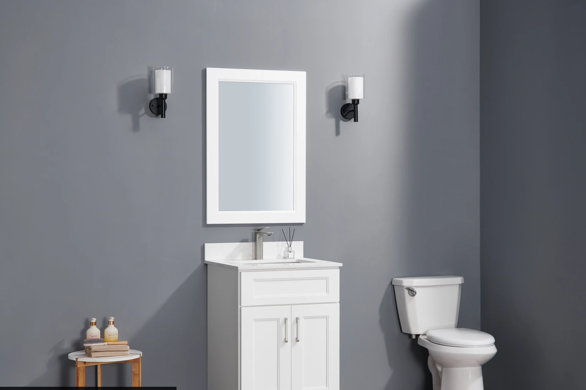 30" Two-Door Solid Wood Vanity with Top