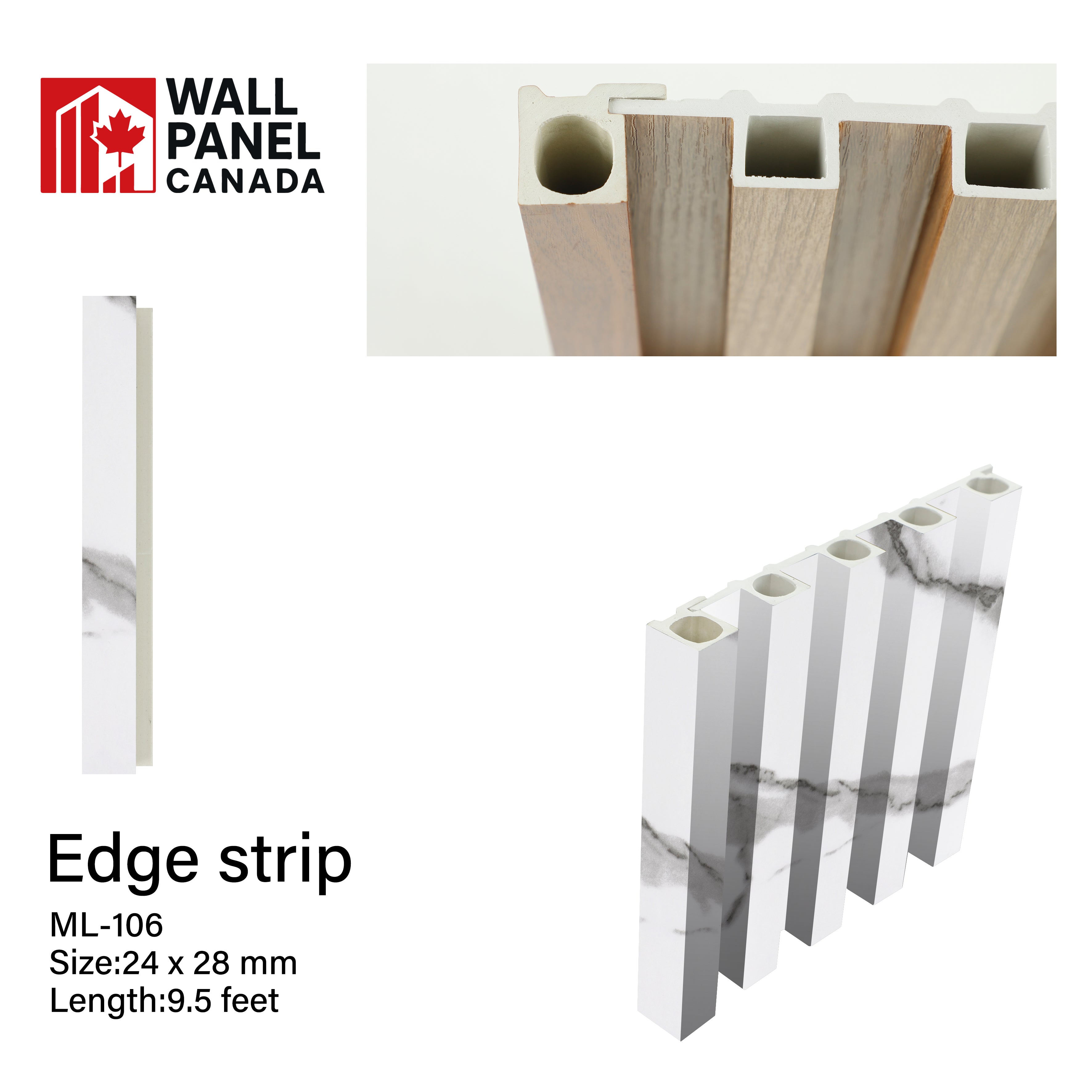 WPC End Trim VENICE STATUARIO 0106