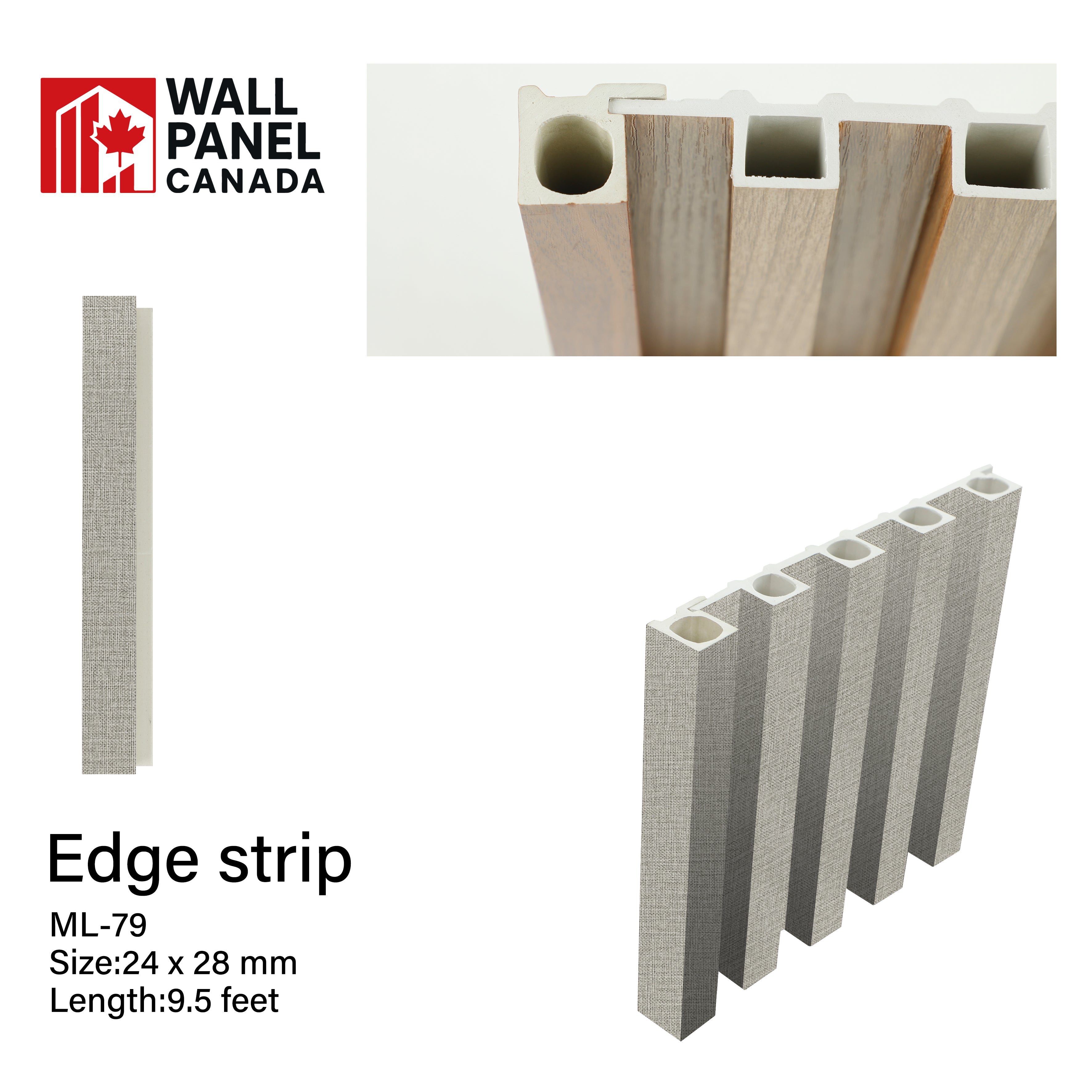 WPC End Trim PARIS GREY 079