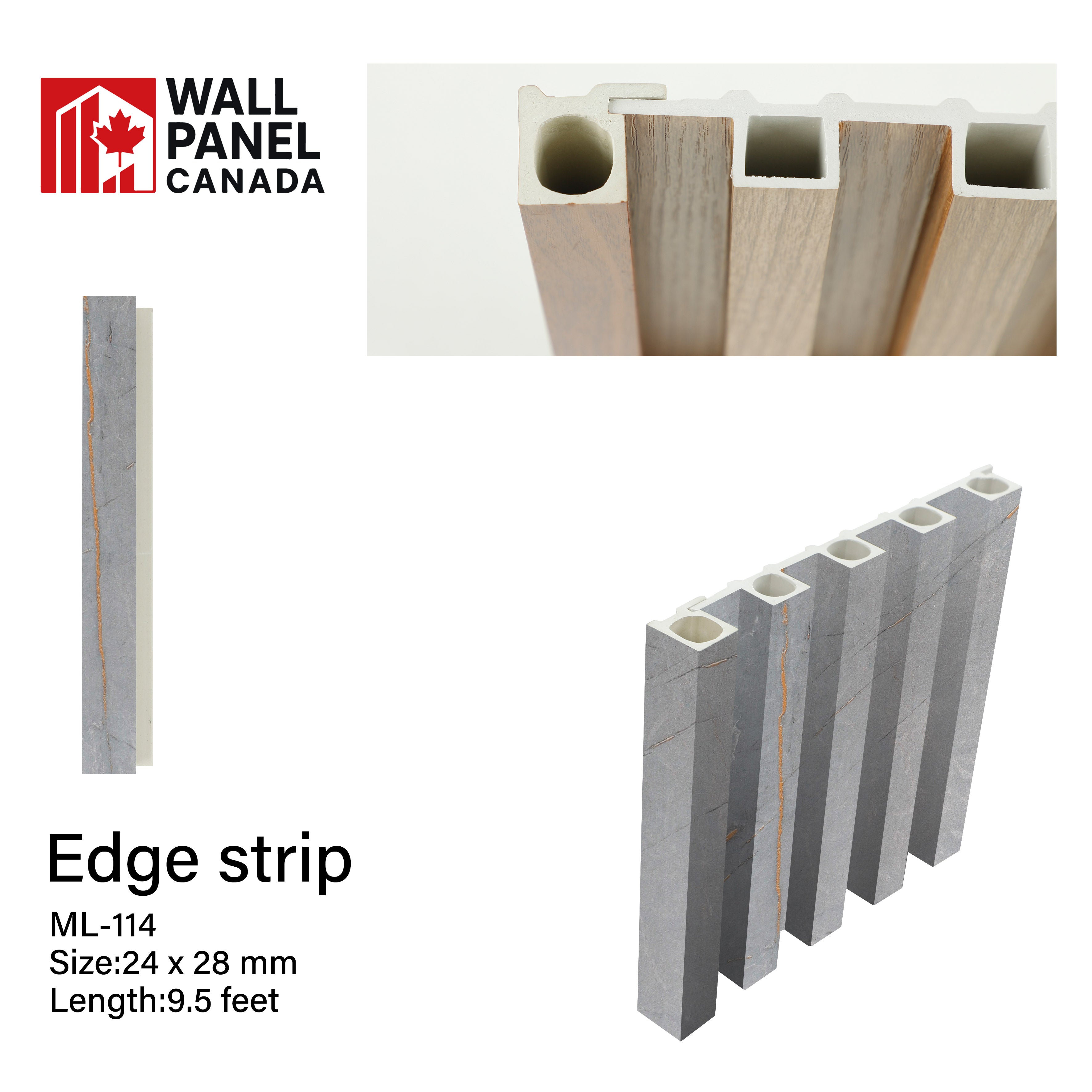 WPC End Trim FLORENCE ASH 114