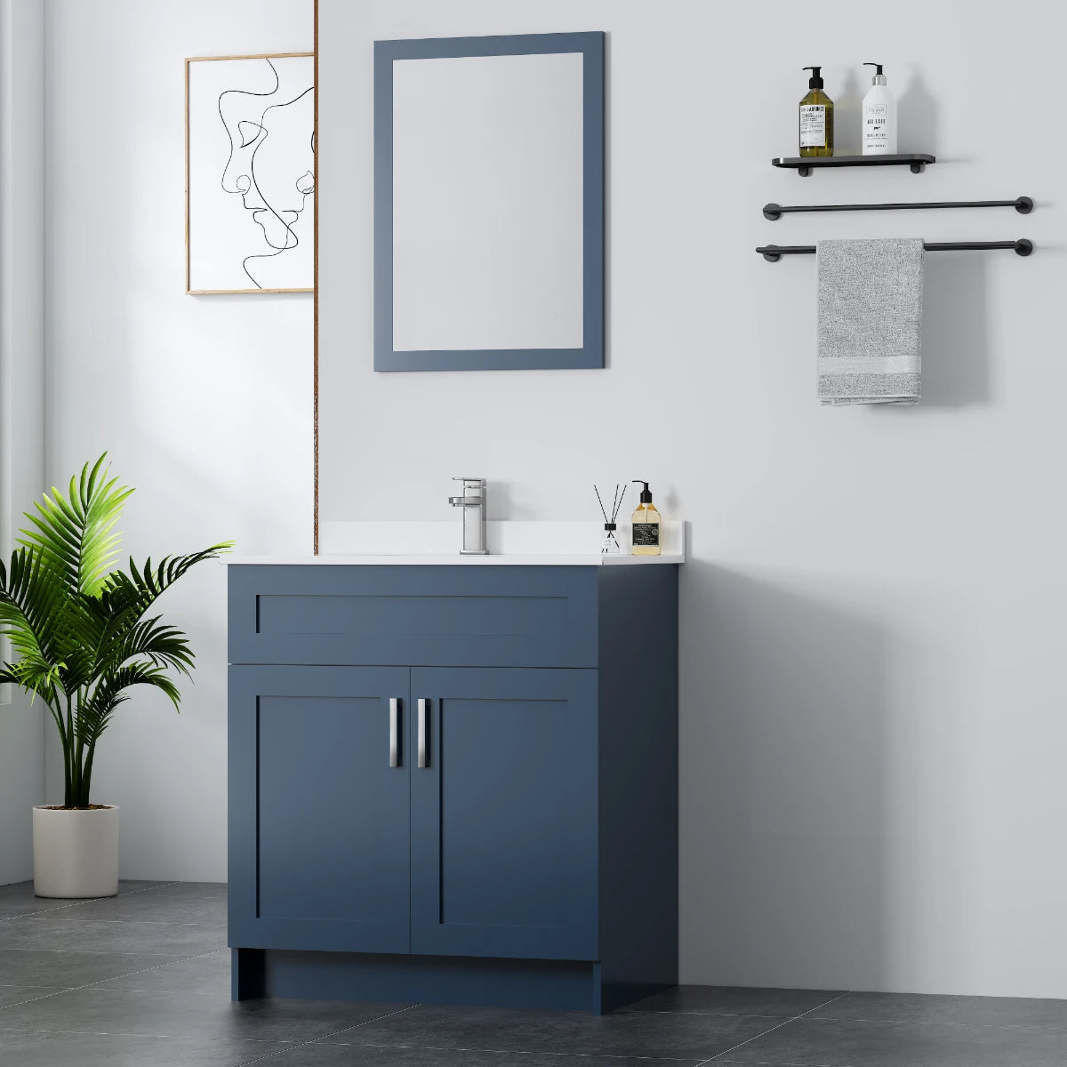 36" Two-Door MDF Vanity