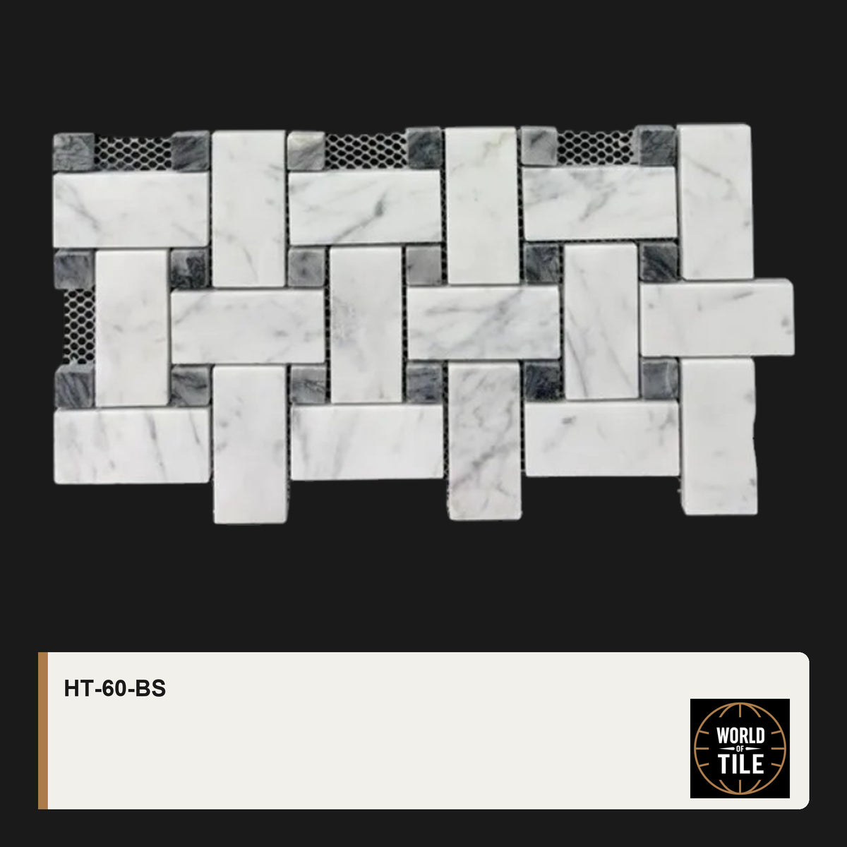 Carrara Marble Basketweave Mosaic mosaic tile