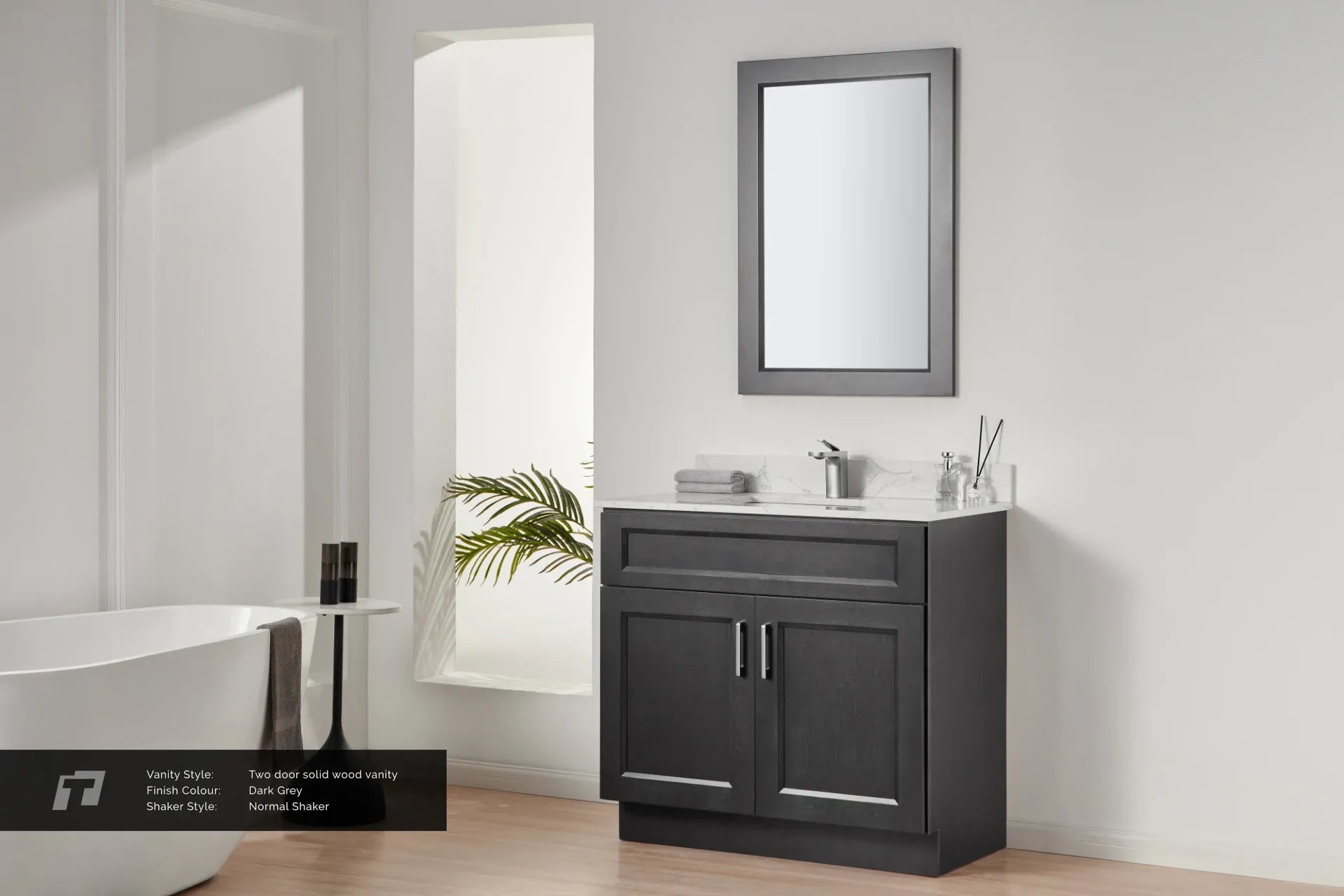 36″ Two Door Solid Wood Vanity