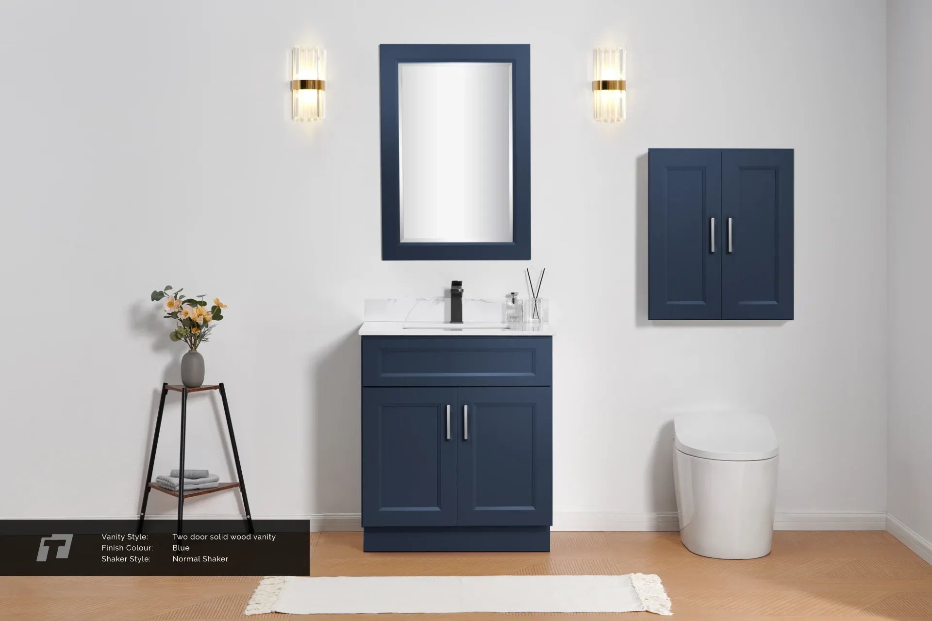 36″ Two Door Solid Wood Vanity