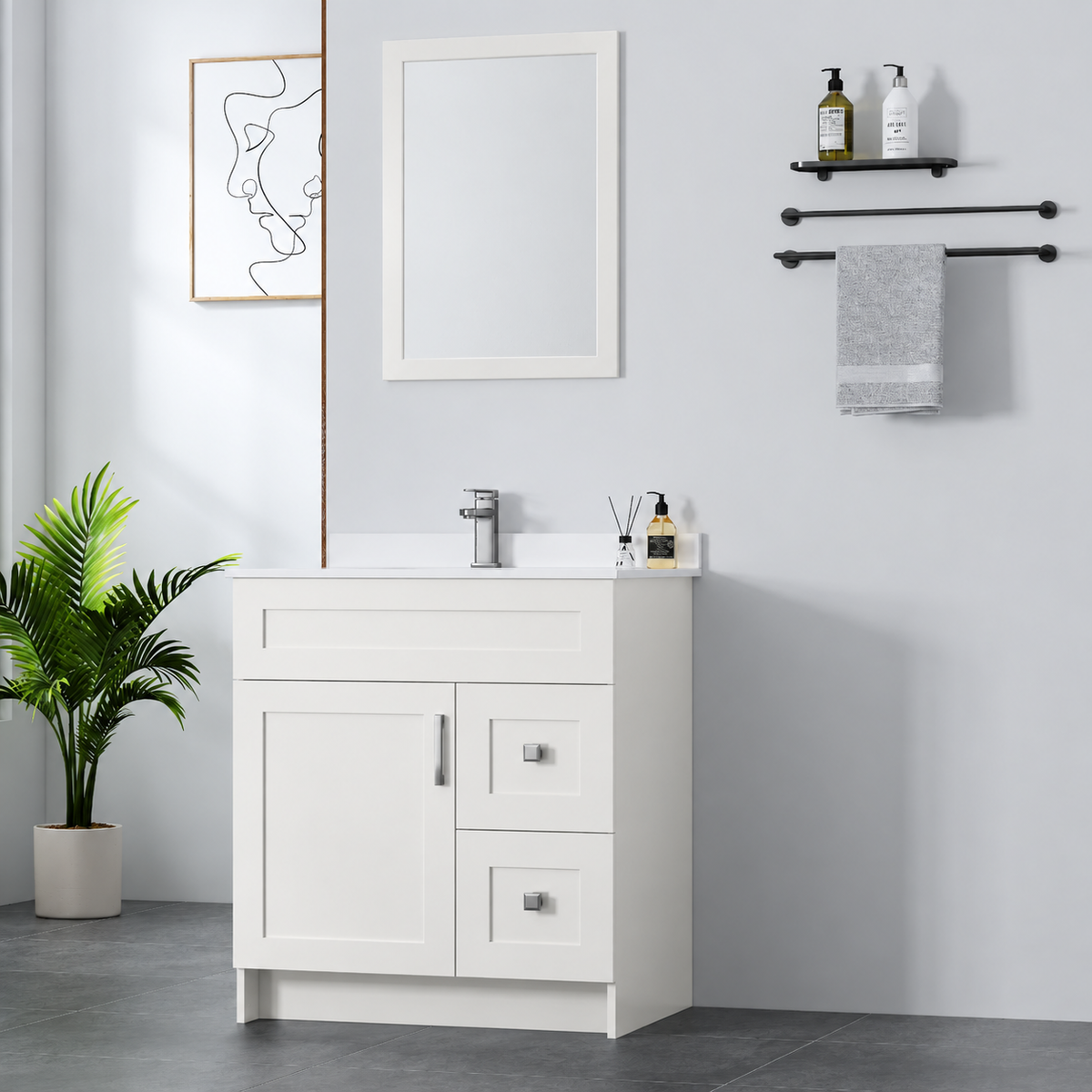 30" MDF Vanity
