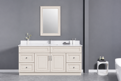 72" Single Solid Wood Vanity with Top
