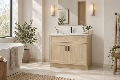 30" Two-Door Solid Wood Vanity with Top