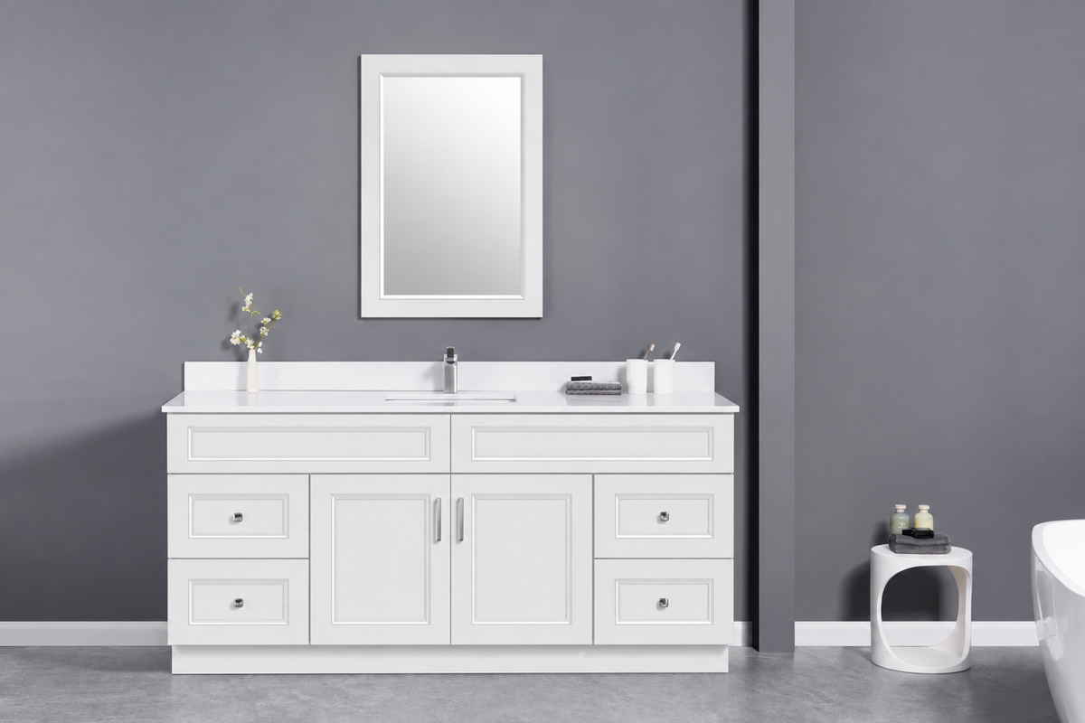 72" Single Solid Wood Vanity with Top