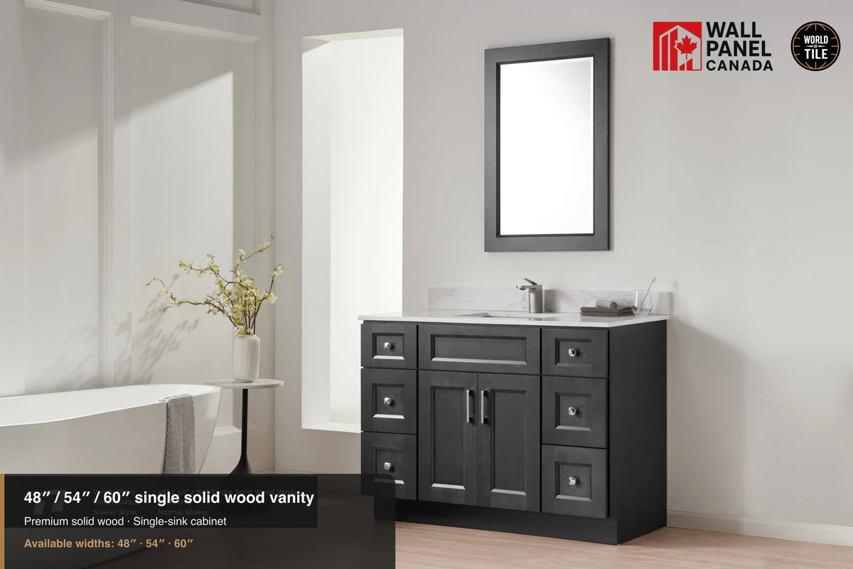 48" Single Solid Wood Vanity with Top