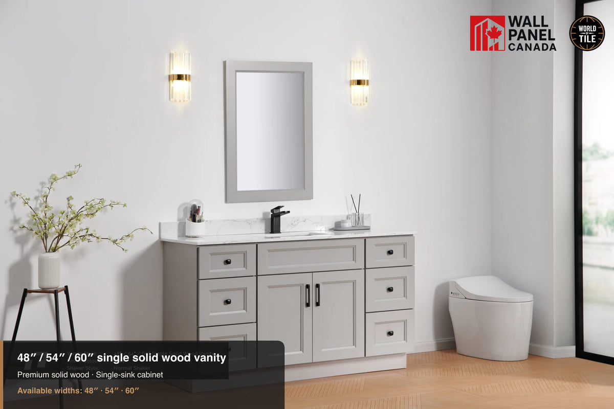 48" Single Solid Wood Vanity with Top