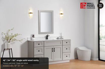 48" Single Solid Wood Vanity with Top