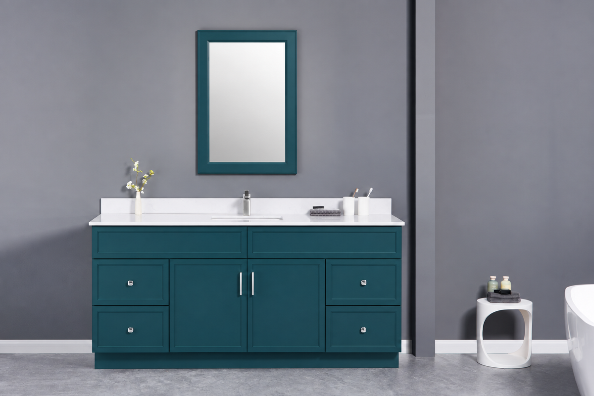 72" Single Solid Wood Vanity with Top