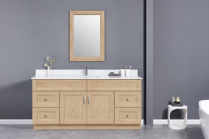 72" Single Solid Wood Vanity with Top