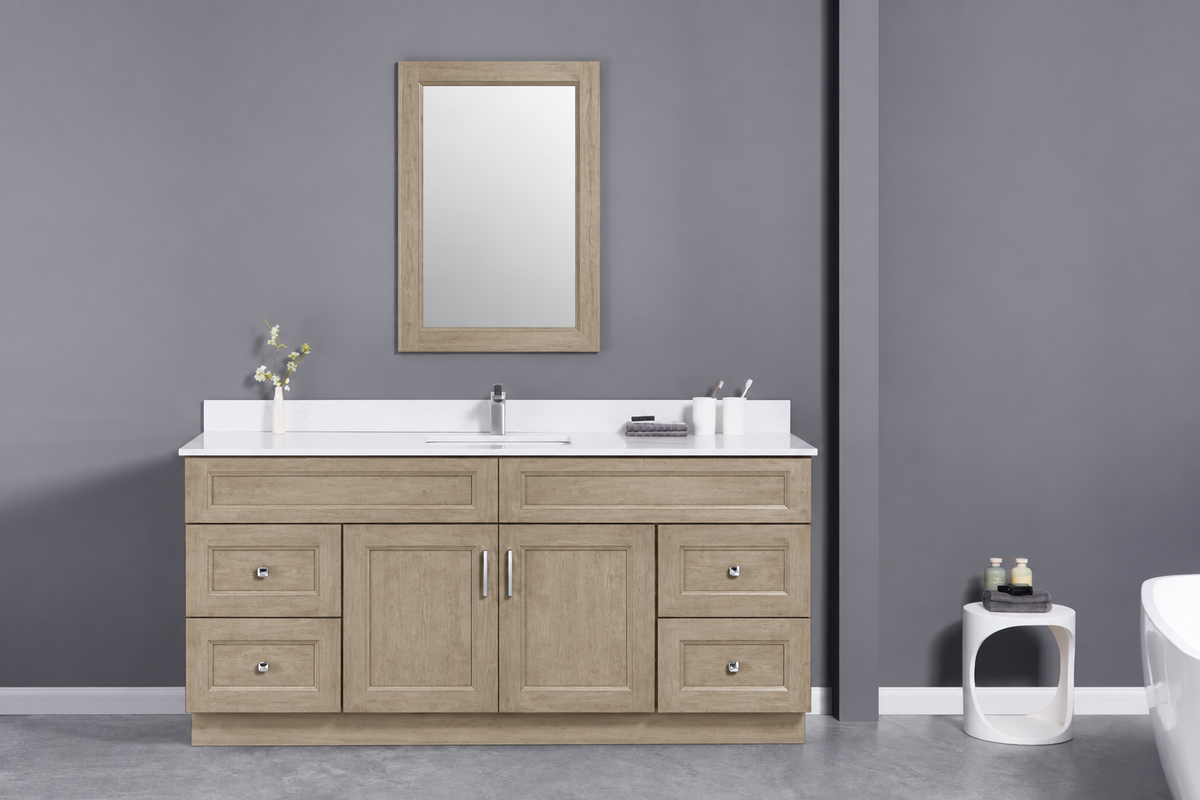 72" Single Solid Wood Vanity with Top
