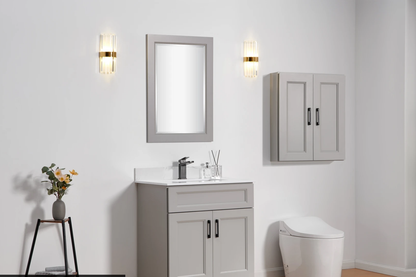 30" Two-Door Solid Wood Vanity with Top