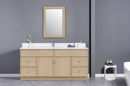 72" Single Solid Wood Vanity with Top