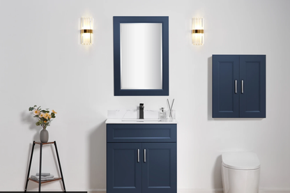30" Two-Door Solid Wood Vanity with Top