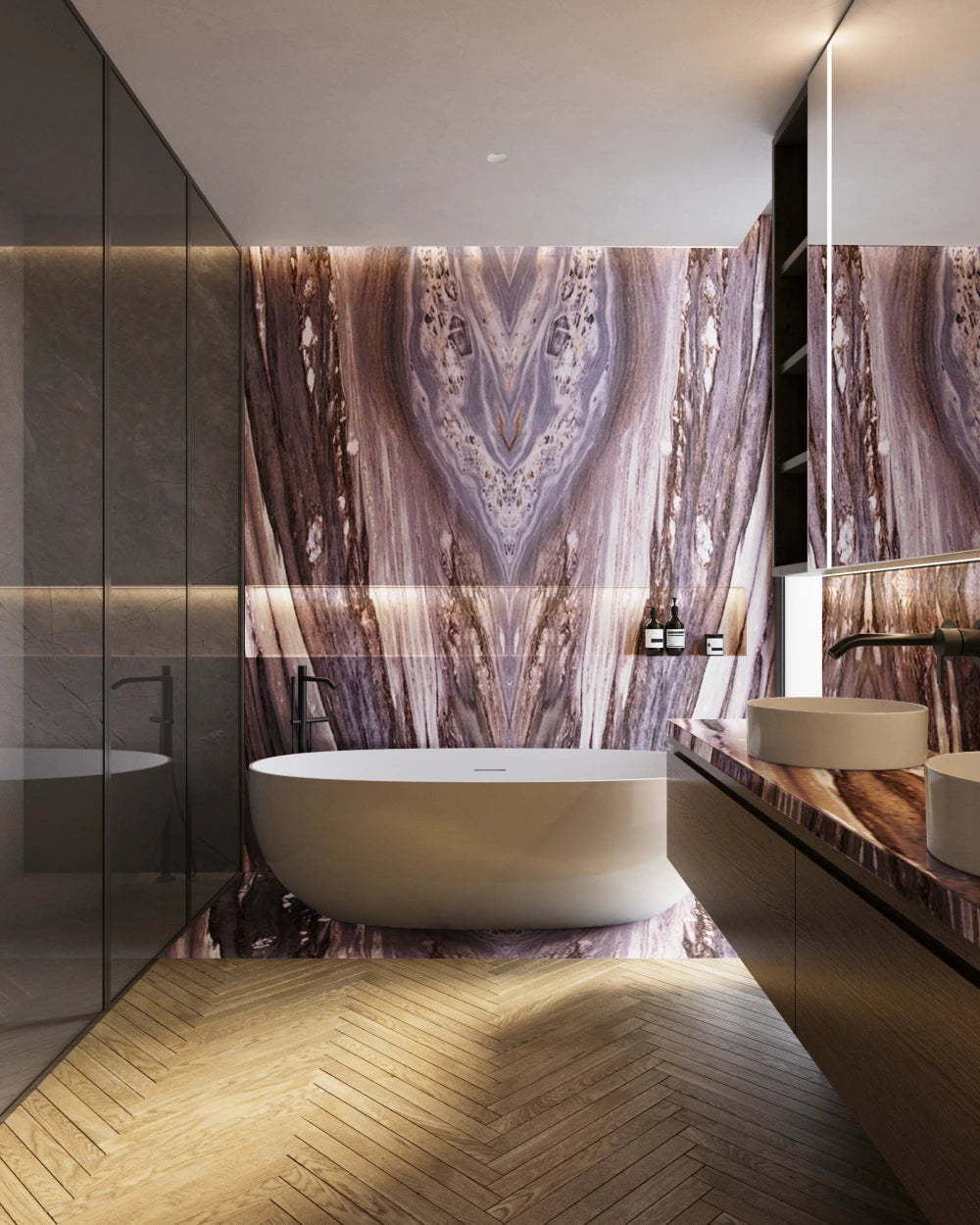 PALISSANDRO BLUETTE MARBLE 4X10