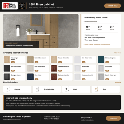 Linen Cabinet with Drawers