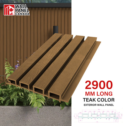 LONDON TEAK OUTSIDE FLUTED PANEL