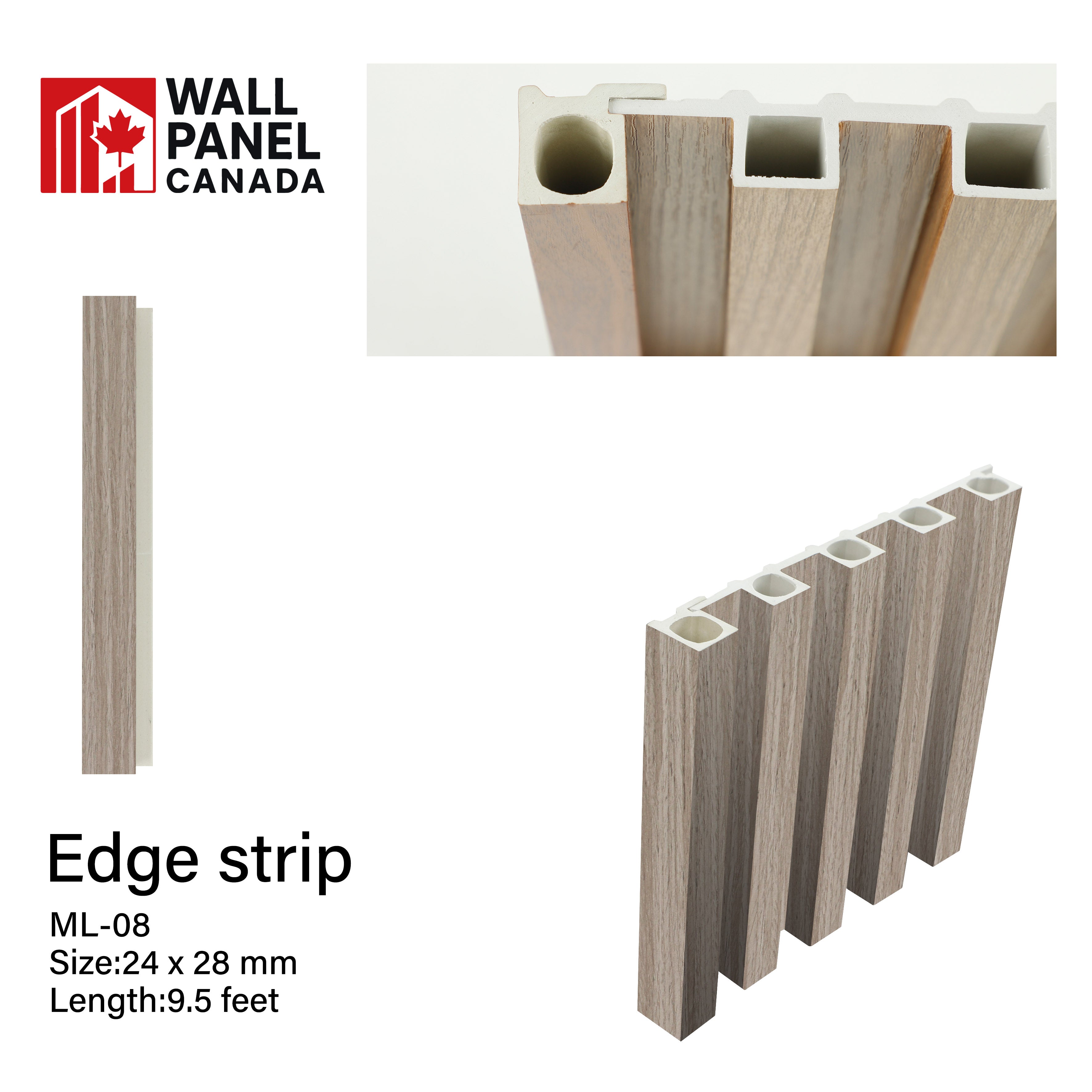 WPC End Trim BALI SILVER 008