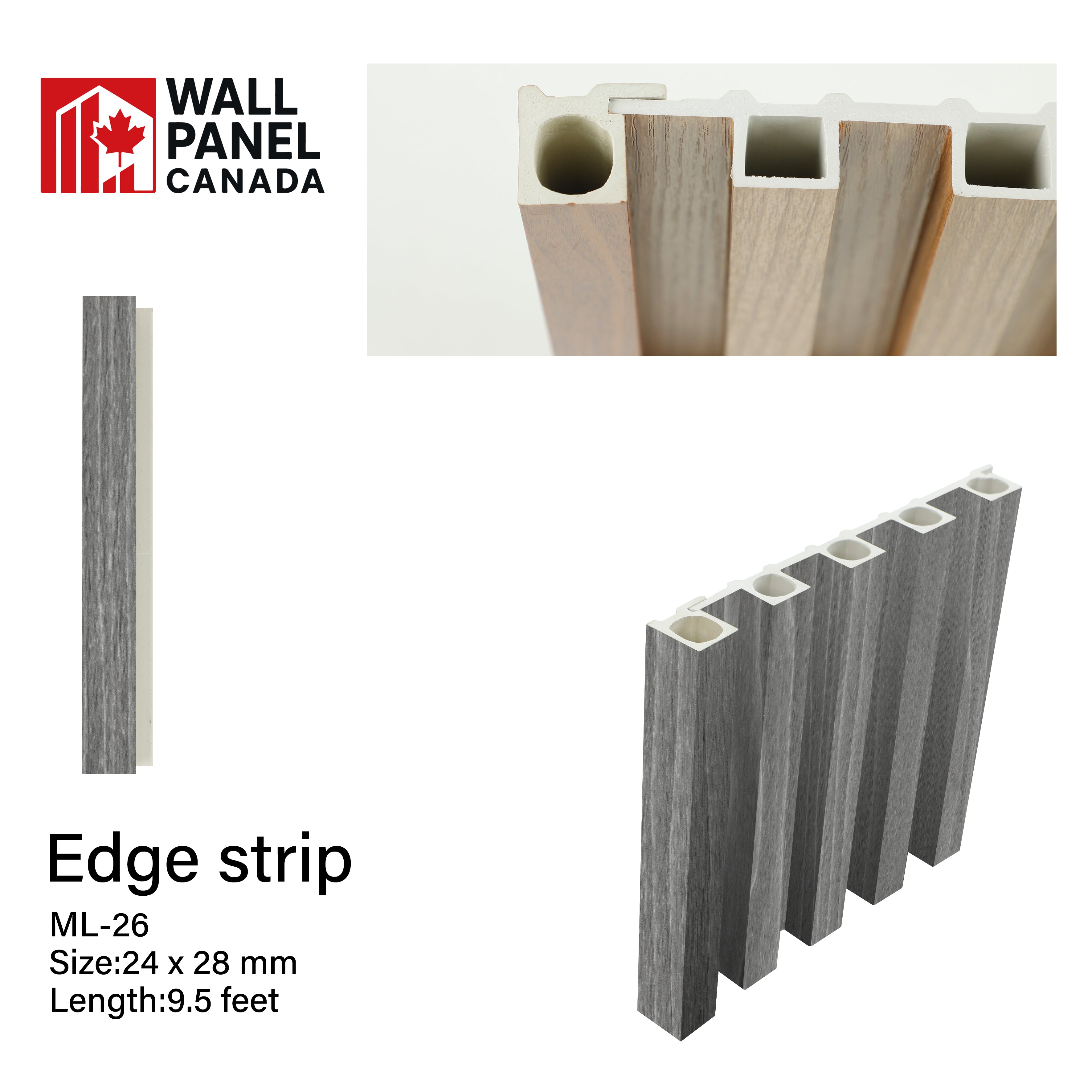 WPC End Trim HAMILTON GREY 026