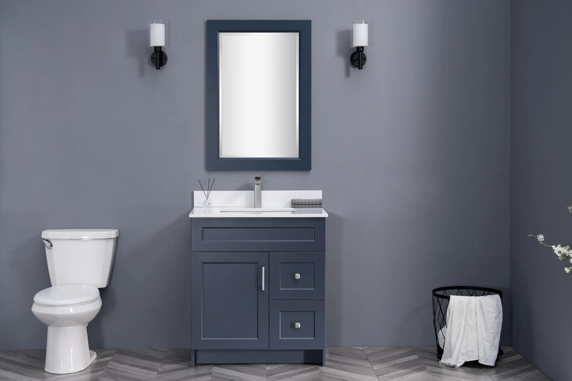 24" MDF Vanity with Countertop