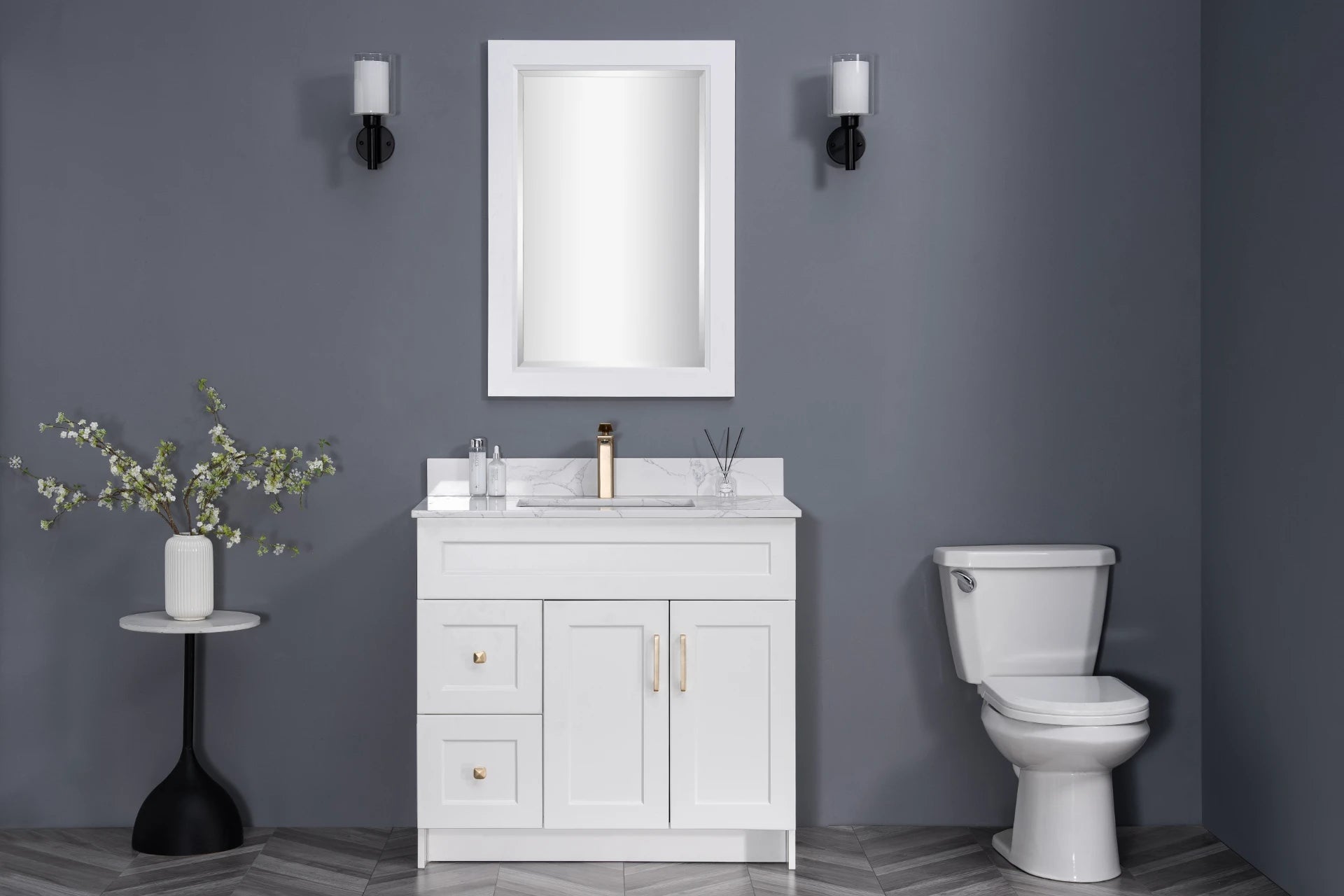 24" MDF Vanity with Countertop
