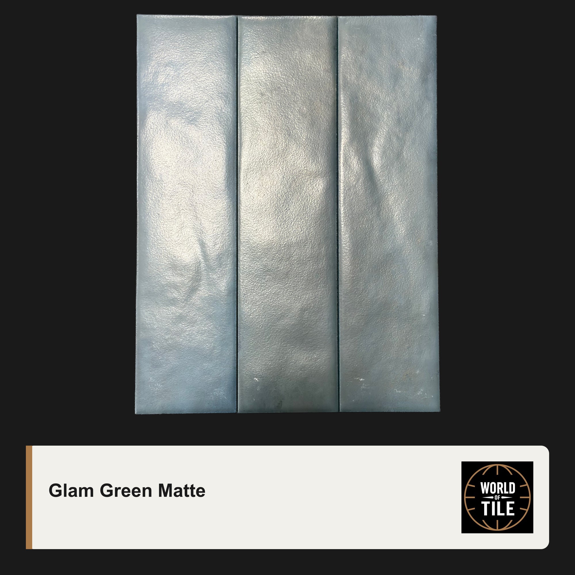 Glam Green Subway Tile - Matte
