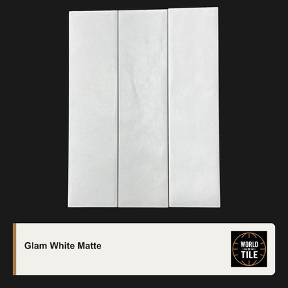 Glam White Subway Tile - Matte
