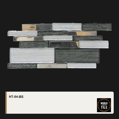 Frost Linear Glass & Metal Mosaic mosaic tile