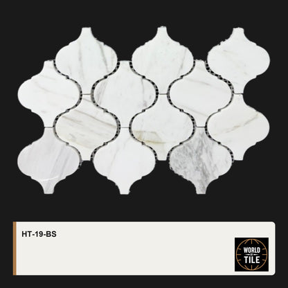 Carrara Marble Arabesque Mosaic mosaic tile