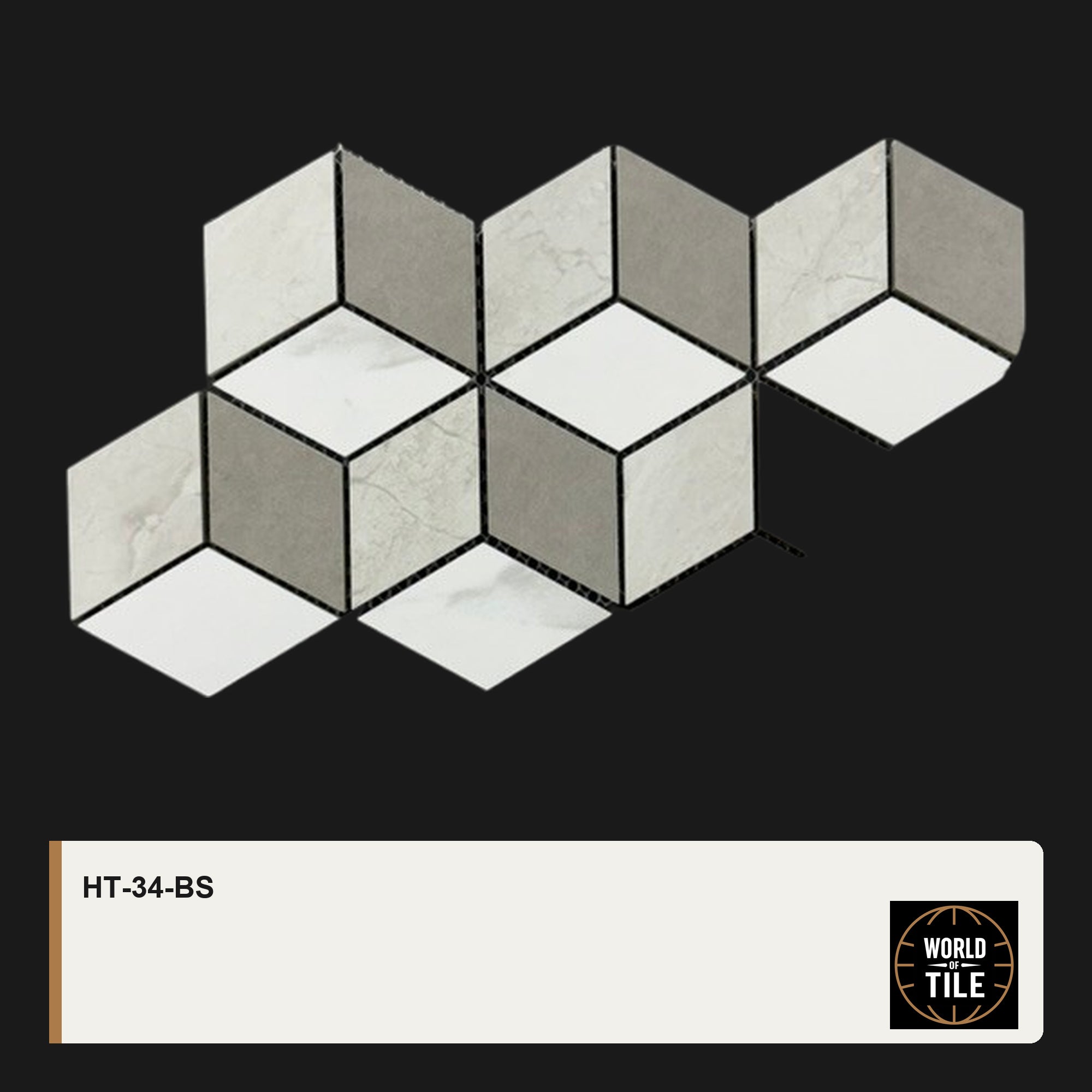 Marble 3D Cube Mosaic mosaic tile