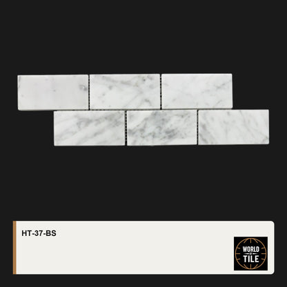 Carrara Marble Brick Mosaic mosaic tile