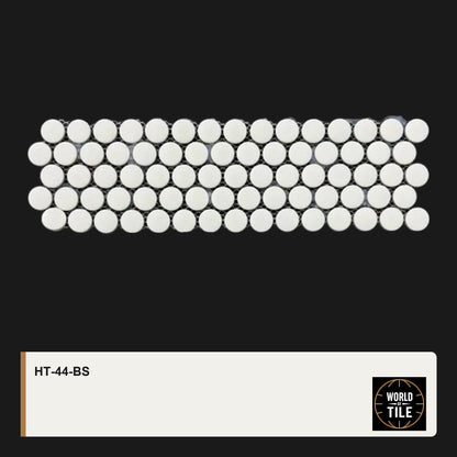 White Penny Round Mosaic mosaic tile