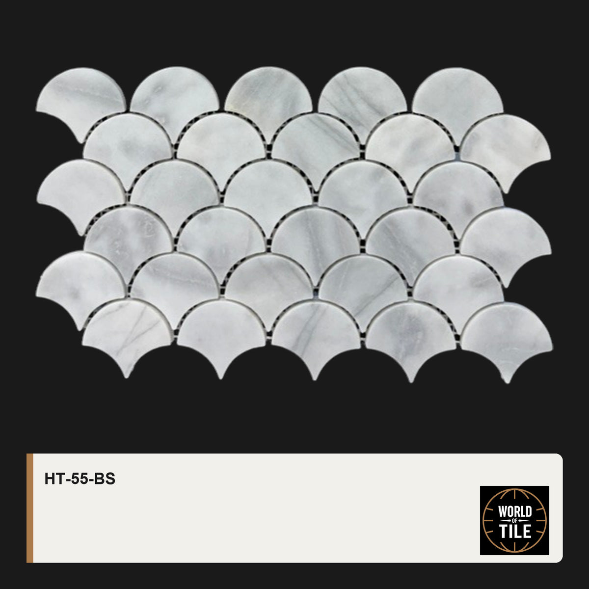 Marble Fan Scallop Mosaic mosaic tile