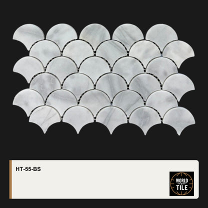 Marble Fan Scallop Mosaic mosaic tile