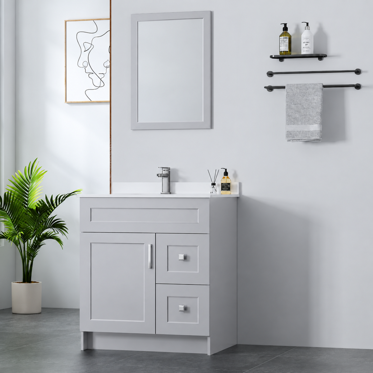 30" MDF Vanity