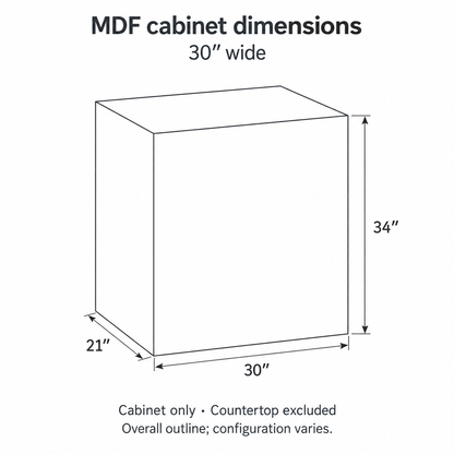 30" MDF Vanity