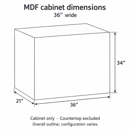 36" MDF Vanity