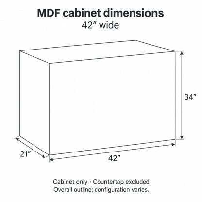42" MDF Vanity