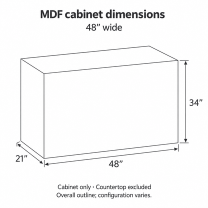 48" Single-Sink MDF Vanity