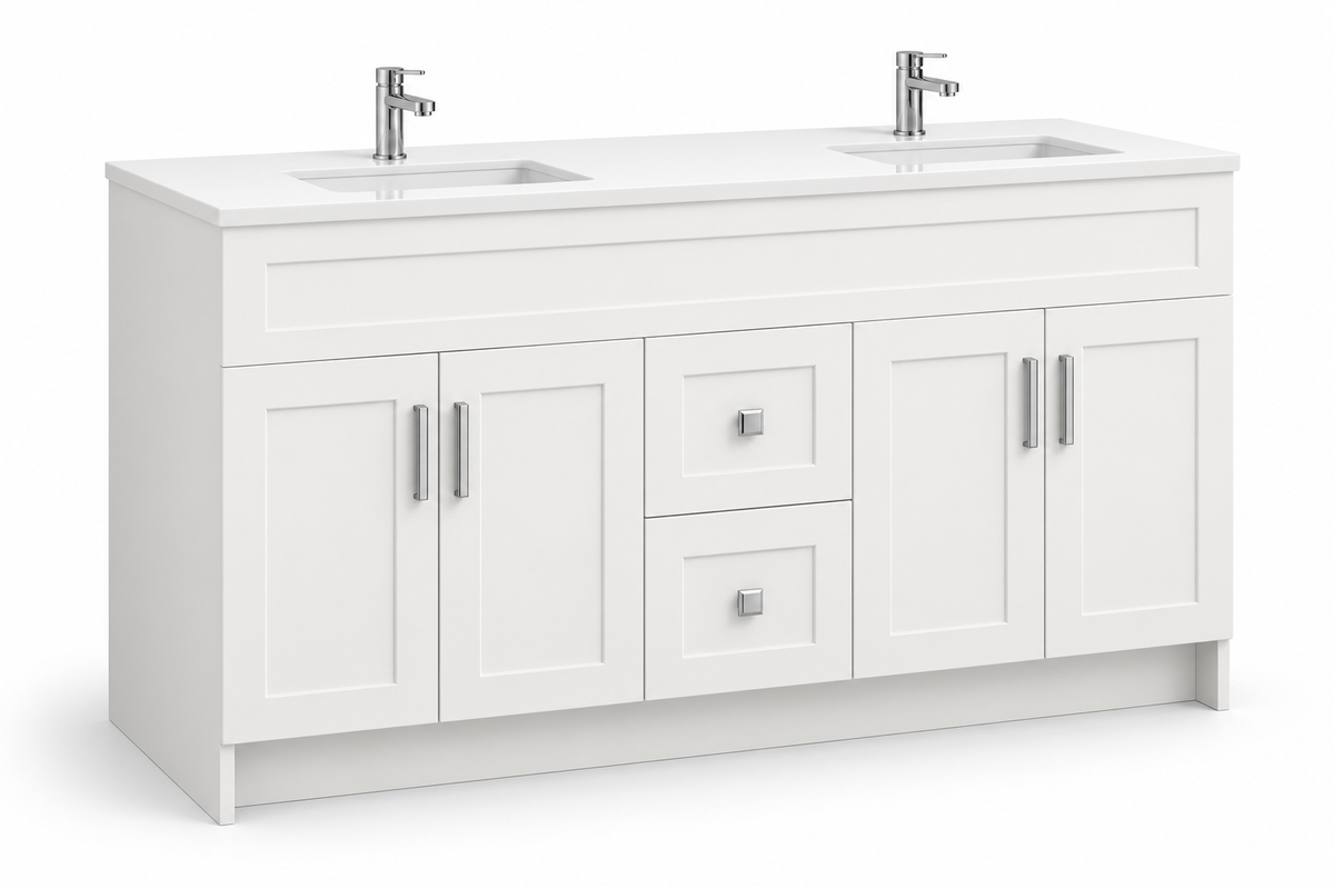 60" Double-Sink MDF Vanity