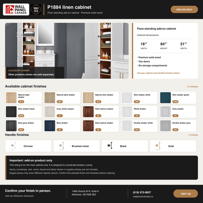 Linen Cabinet with Doors