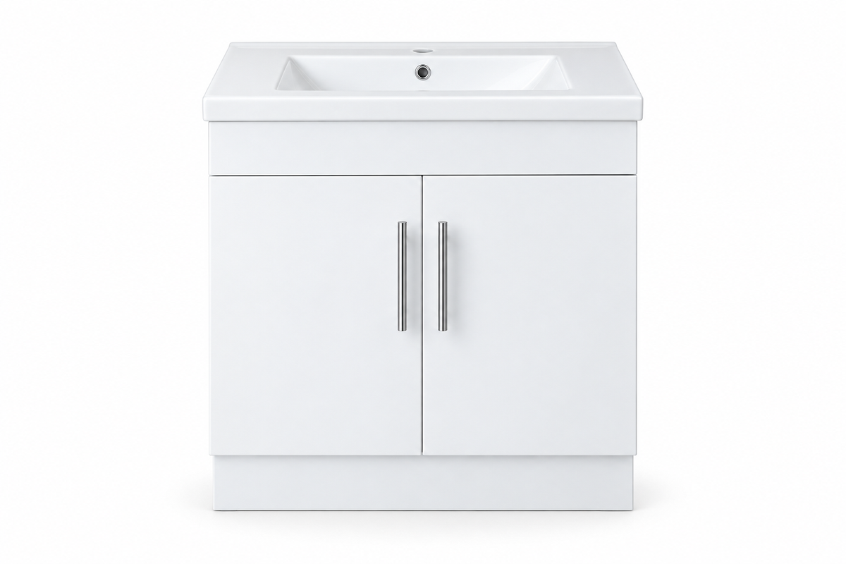 TC-2401 24" High-Gloss Vanity - White - Front