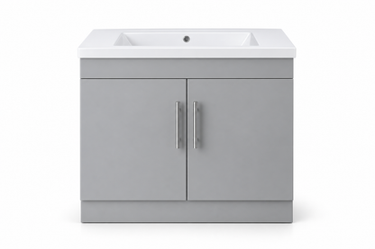 TC-2401 30" High-Gloss Vanity - Grey - Front