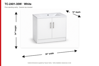 30" High-Gloss Vanity